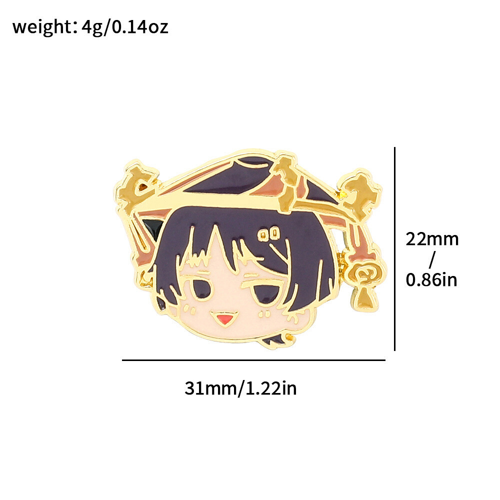 Genshin Badge Chainsaw Man Pochita Pin Brooch Itabag