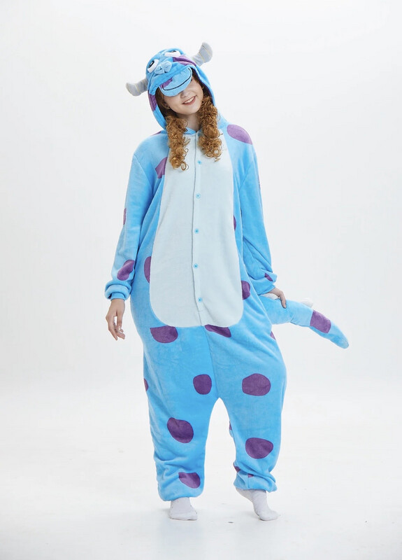 Sully Animal Onesies Costume Party Cute Cozy Comfortable Homewear Pajamas Kid Adult Size Available