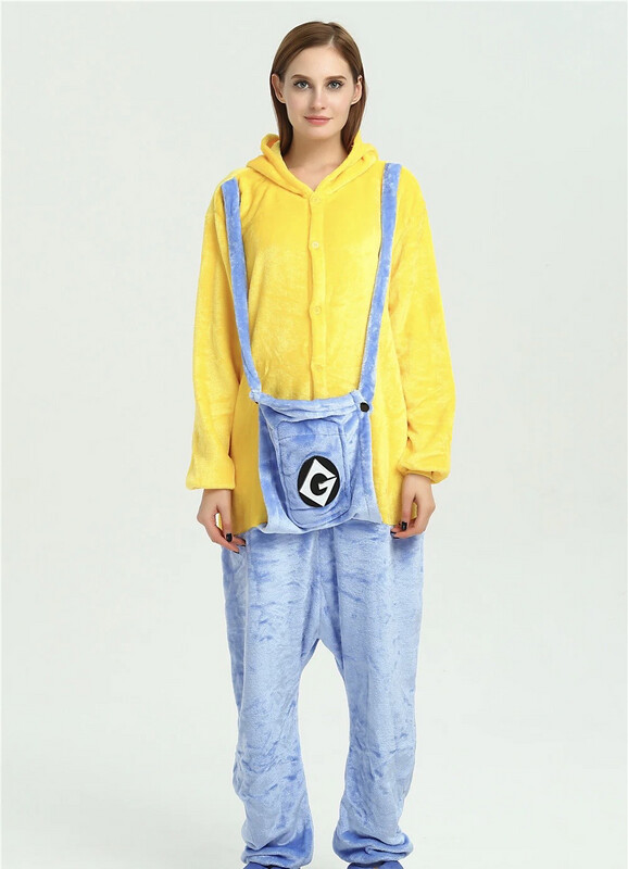 Despicable Me Minion Animal Onesies Costume Party Cute Cozy Comfortable Homewear Pajamas Kid Adult Size Available