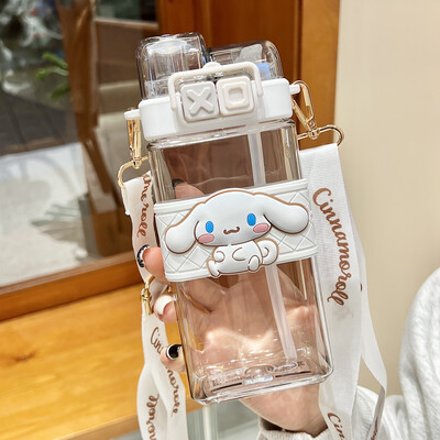 Sanrio Water Bottle 520ml Cute Girl Gift Kuromi Cinnamoroll Melody HelloKitty