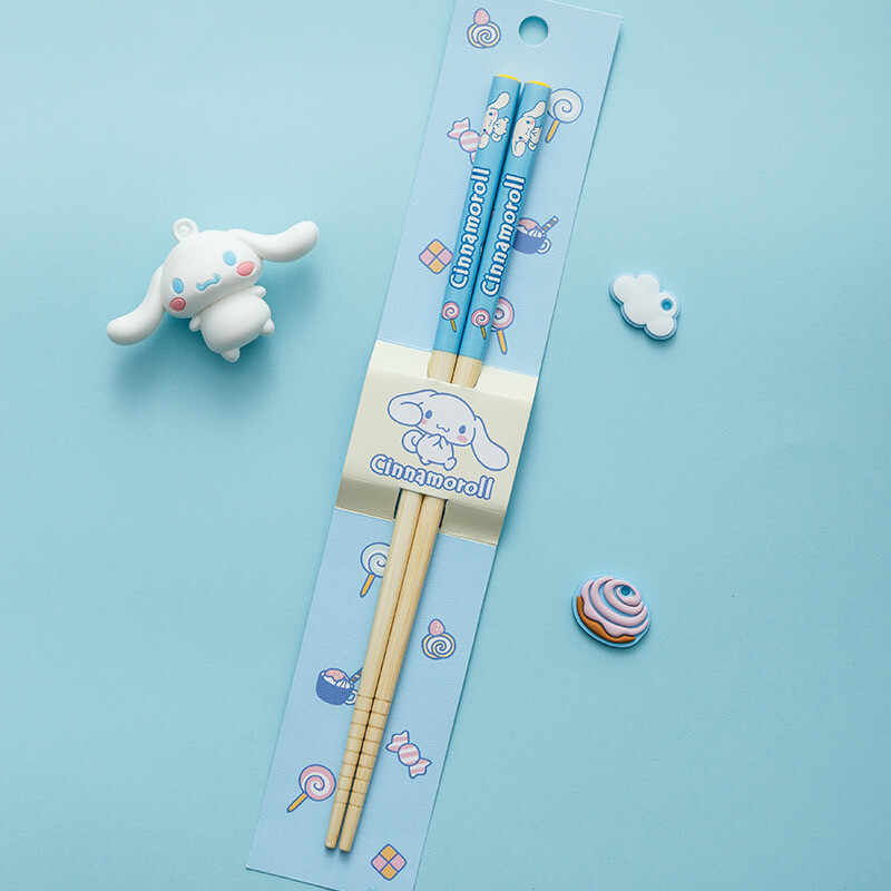 Sanrio Chopsticks Gudetama Kuromi Cinnamoroll Melody Cute Gift Cutlery