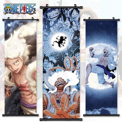 Luffy Gear5 One Piece Banner wall Scroll Hanging painting Decoration