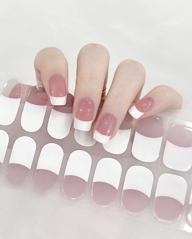 Semi Cured Gel Nail Wraps DIY Nail Sticker Kit