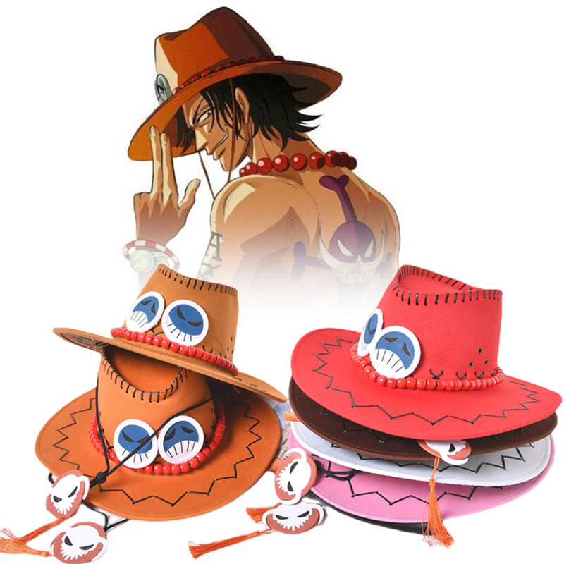 One piece Luffy Hat Strawhat Cosplay Ace Hat Fun Gift