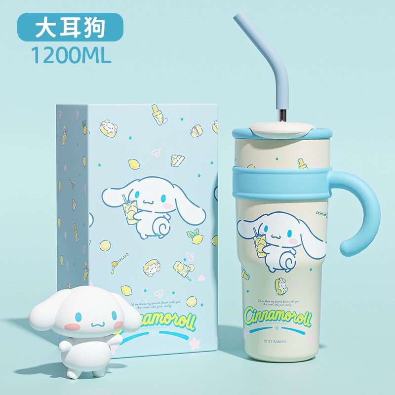 Sanrio Water Bottle Cute Jumbo Size 1200ml Kuromi Cinnamoroll Gift