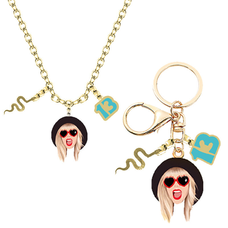 Taylor Swift Keychain and Necklace