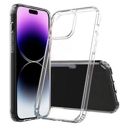 iPhone Clear Transparent Corner-Hard Soft Case