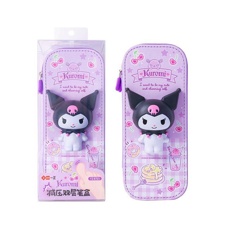 Sanrio Characters Double Layer Squishy Pencil Case