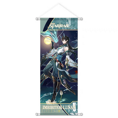 Honkai Star Rail Wall Scroll Banner Home Decor Kafka SilverWolf imbibitor Blade