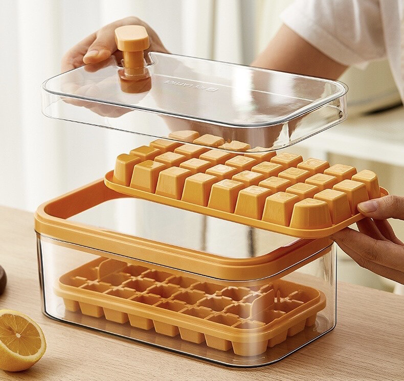 Ice Cube Tray for Freezer Double Layer