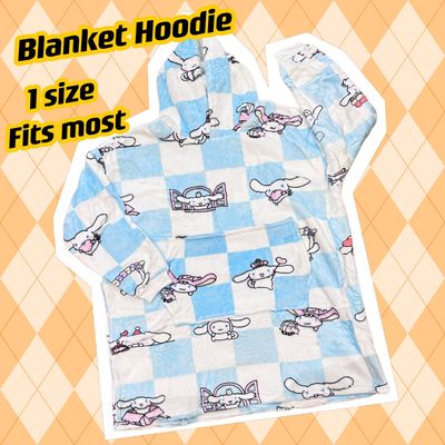 Sanrio Cinnamoroll Oversize Hoodie Pajamas Warm Sleepwear Cozy Homewear Cute