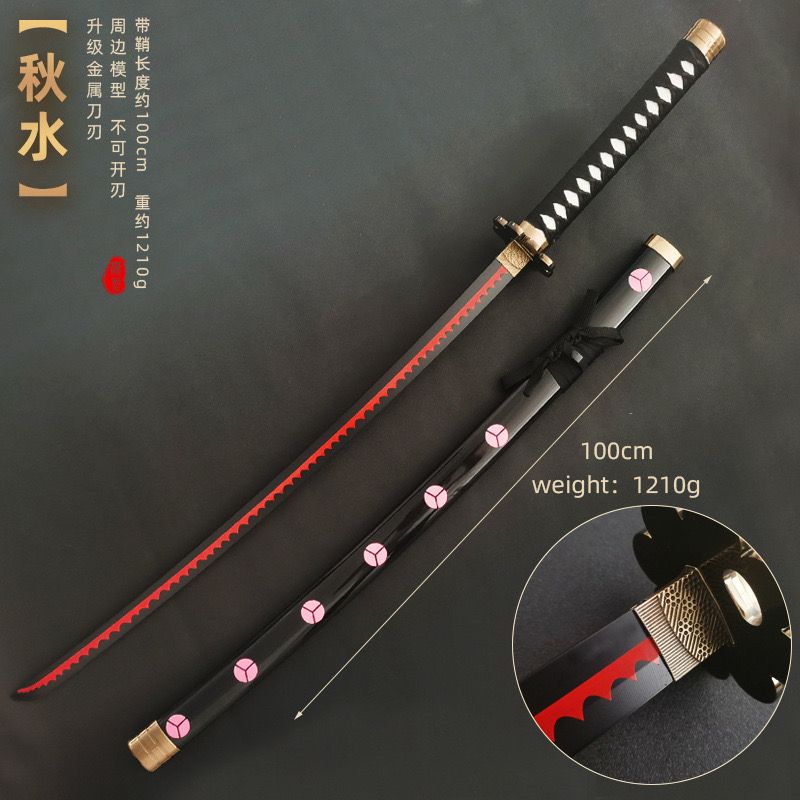 One Piece Metal Katana Zoro Sword Cosplay Prop
