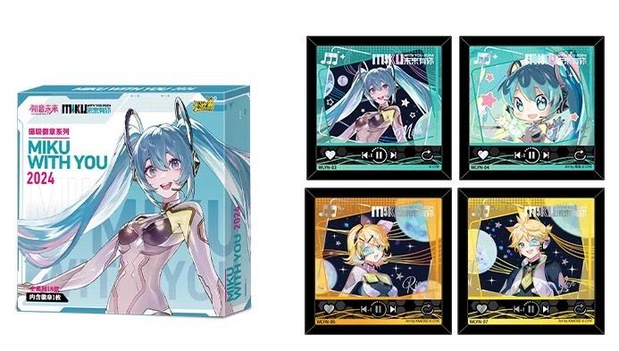 Miku 2024 concert square magnetic badege mystery box