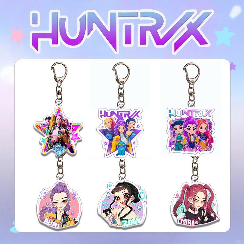 Kpop Demon Hunter Keyring Huntrix Acrylic Key Chain