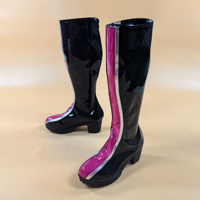 KPop Demon Hunters Idol Rumi Huntrix Shoes Boots Costume Virtual Idol Movie Cosplay for Women&#39;s Adults Halloween Carnival Performance Comic Con Anime Expo
