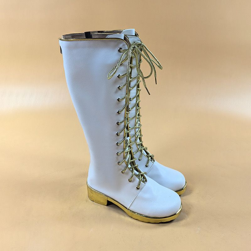 KPop Demon Hunters Idol Rumi Huntrix Shoes Boots Costume Virtual Idol Movie Cosplay for Women&#39;s Adults Halloween Carnival Performance Comic Con Anime Expo
