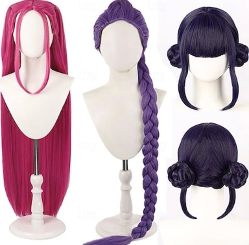 Kpop Demon Hunter Cosplay Wig Rumi Zoey Mira