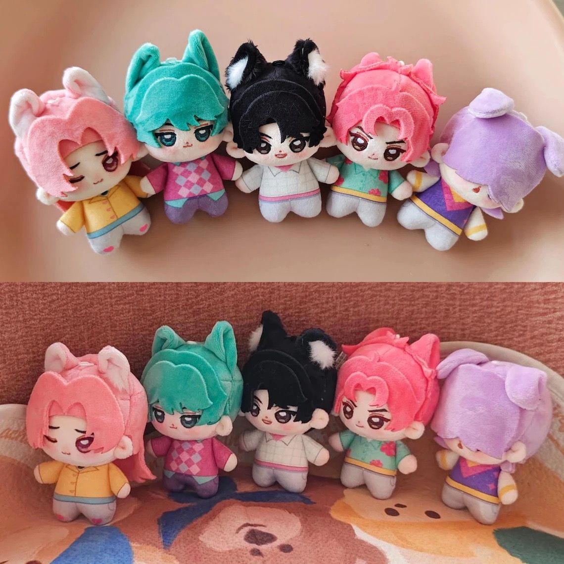 Kpop Demon Hunter Plush Keyring Cute Saja Boys Keychain