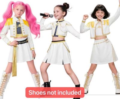 Kpop Demon Hunter Costume What It Sounds Like Cosplay Printed Pattern