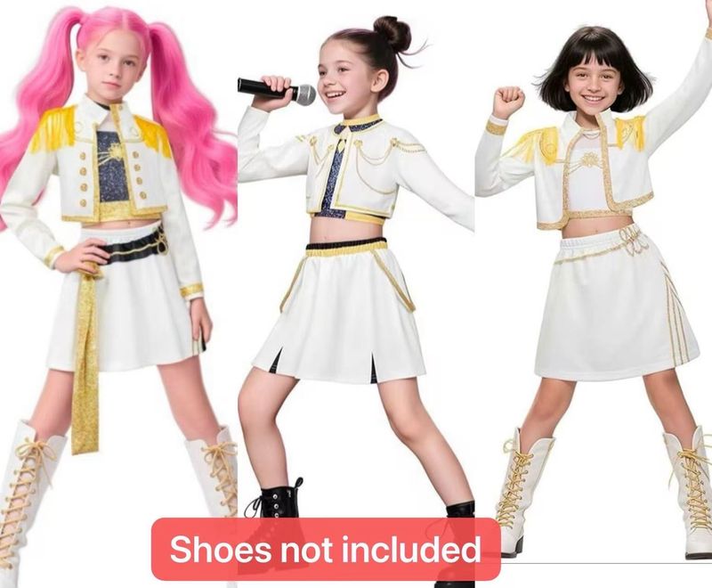 Kpop Demon Hunter Costume What It Sounds Like Cosplay Printed Pattern