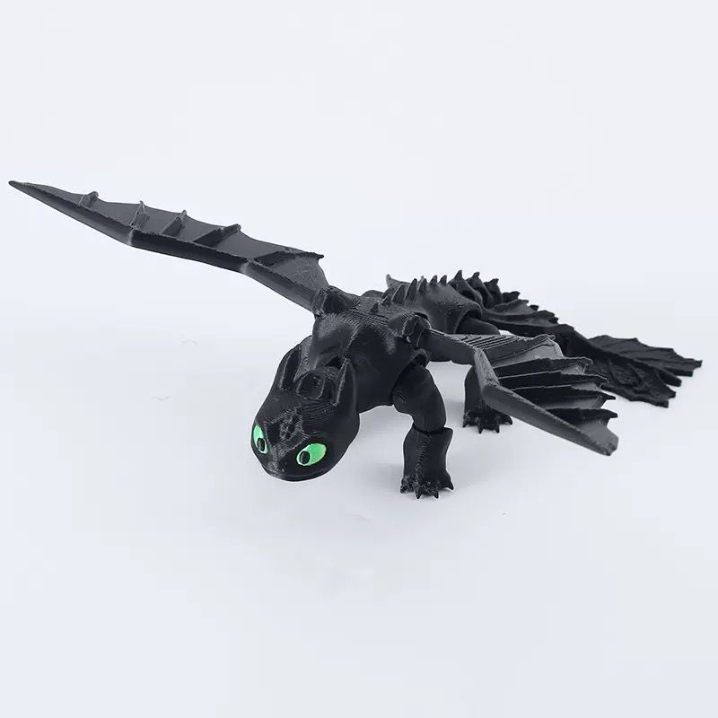 Toothless 3D Printed Dragon Toy
