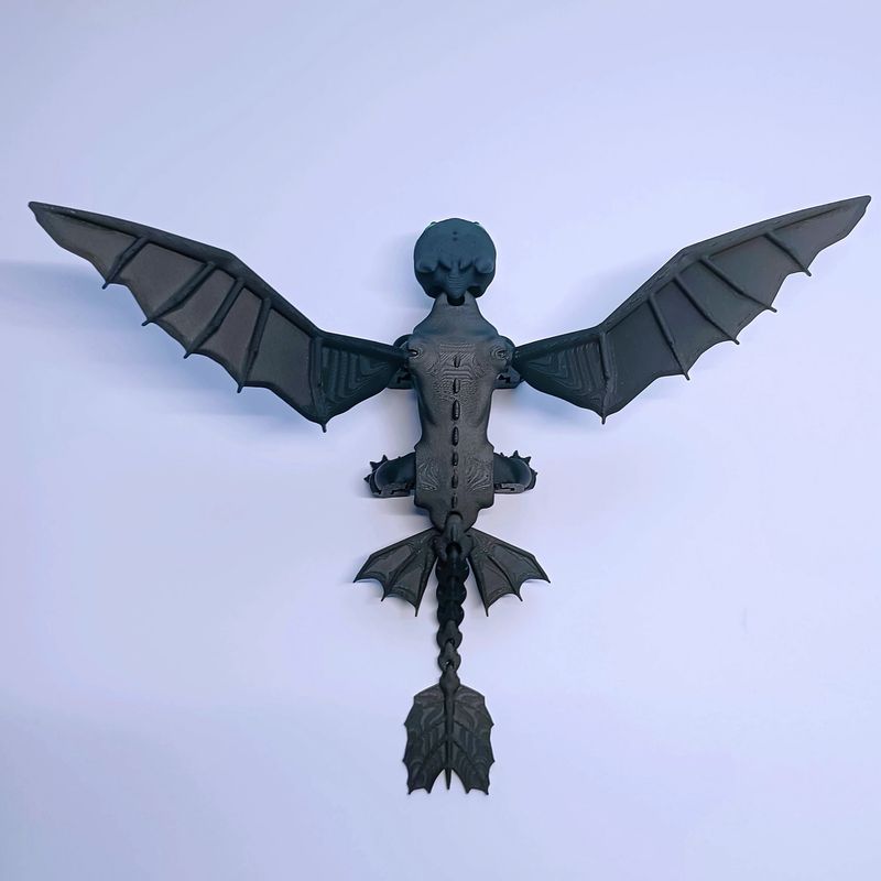 Toothless 3D Printed Dragon Toy