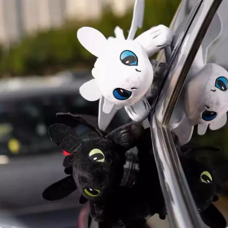 Toothless Plush Car Mount Sticky Stuffed Toy