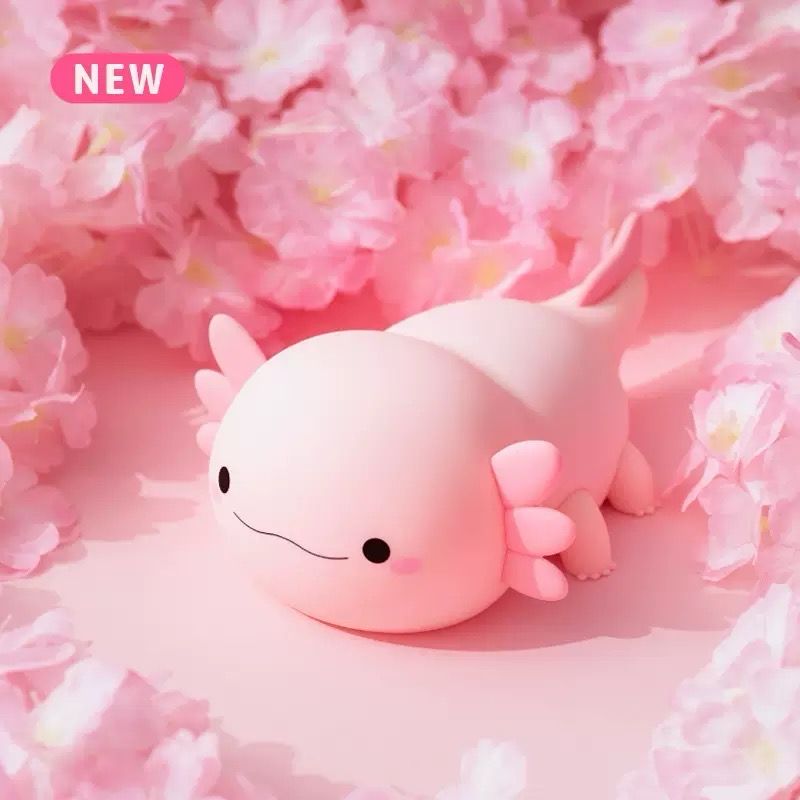 Axolotl Night Light Table Lamp Silicone Rechargeable Toy