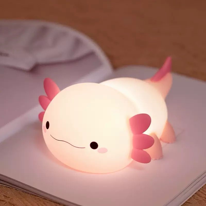 Axolotl Night Light Table Lamp Silicone Rechargeable Toy