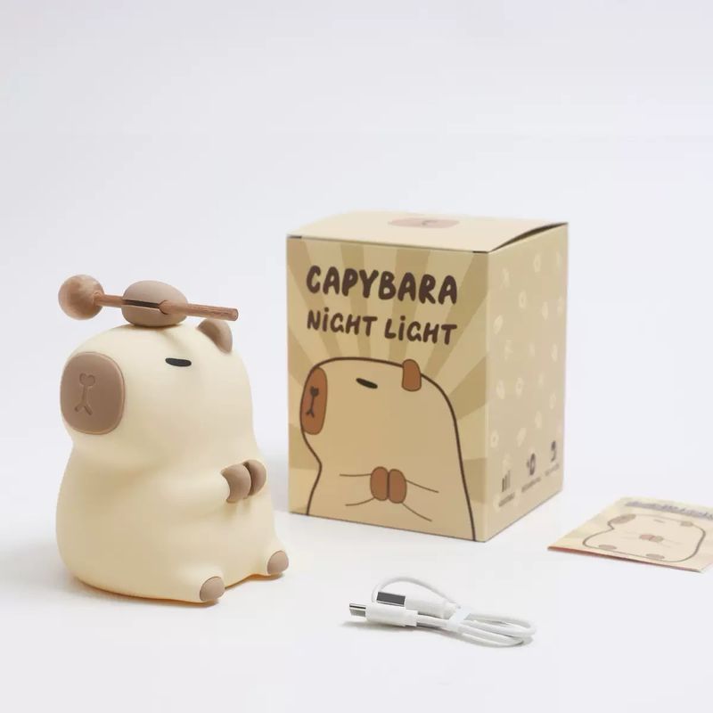 Capybara Night Light Cute Gift Rechargeable Lamp