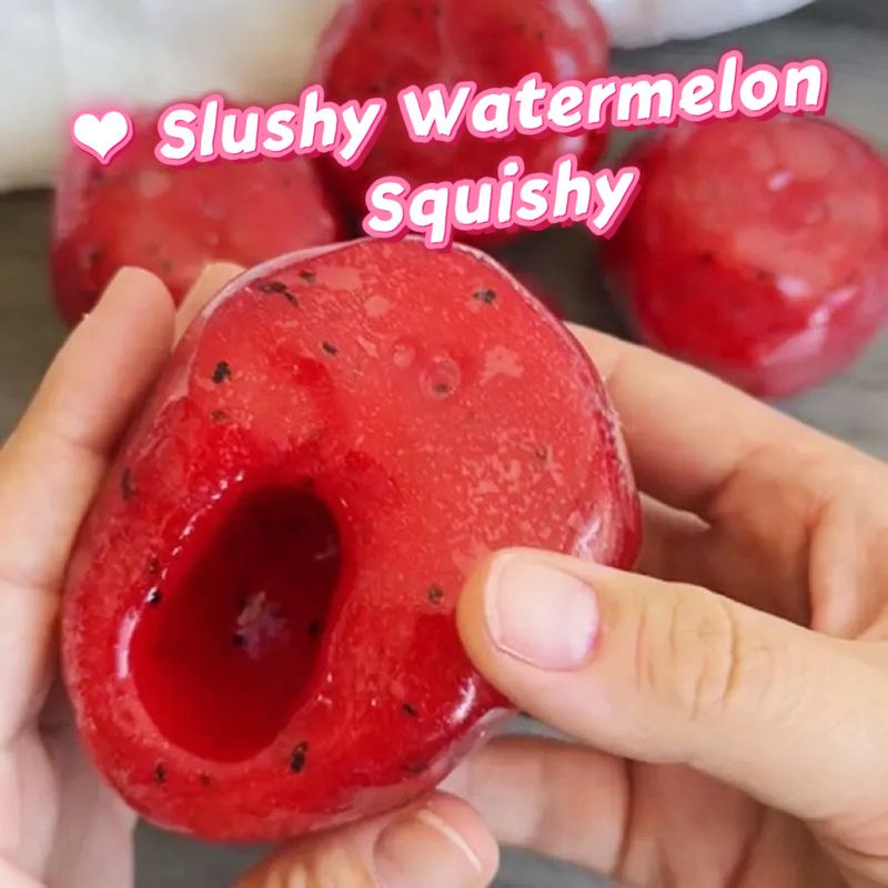 Slushy Watermelon Squishy Toy Stress Relief