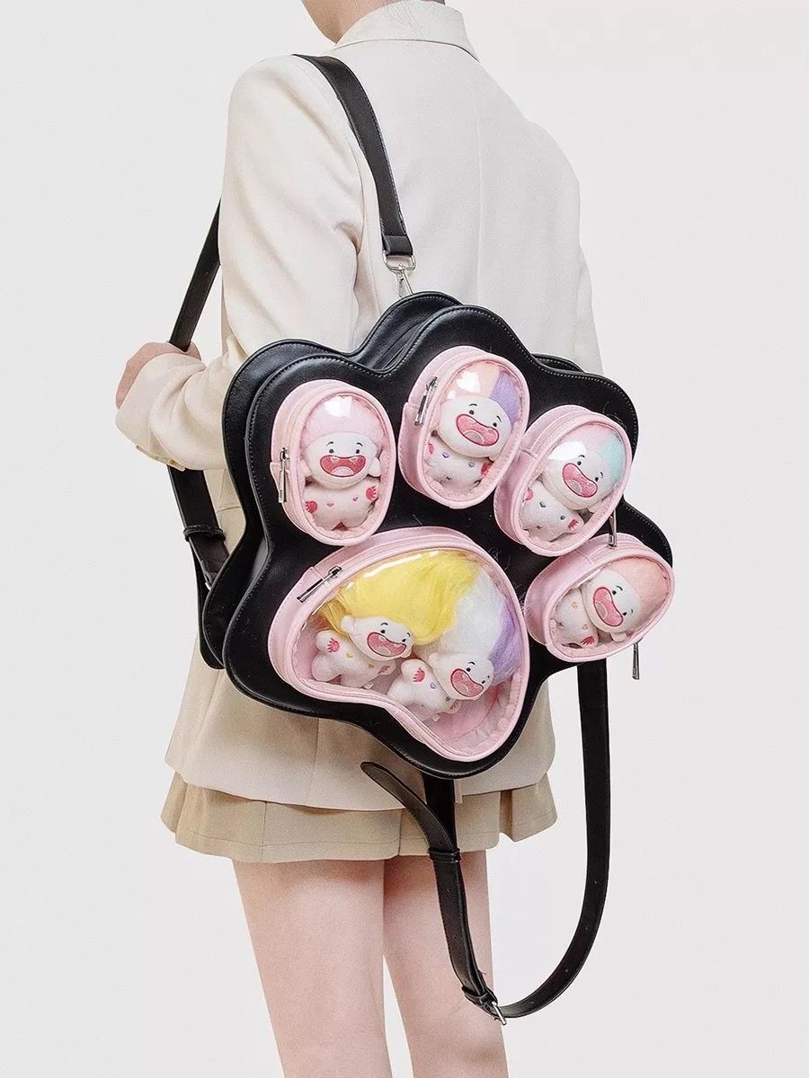 Cat Paw ITA Bag Cute Anime Manga Backpack Doll Display Bag