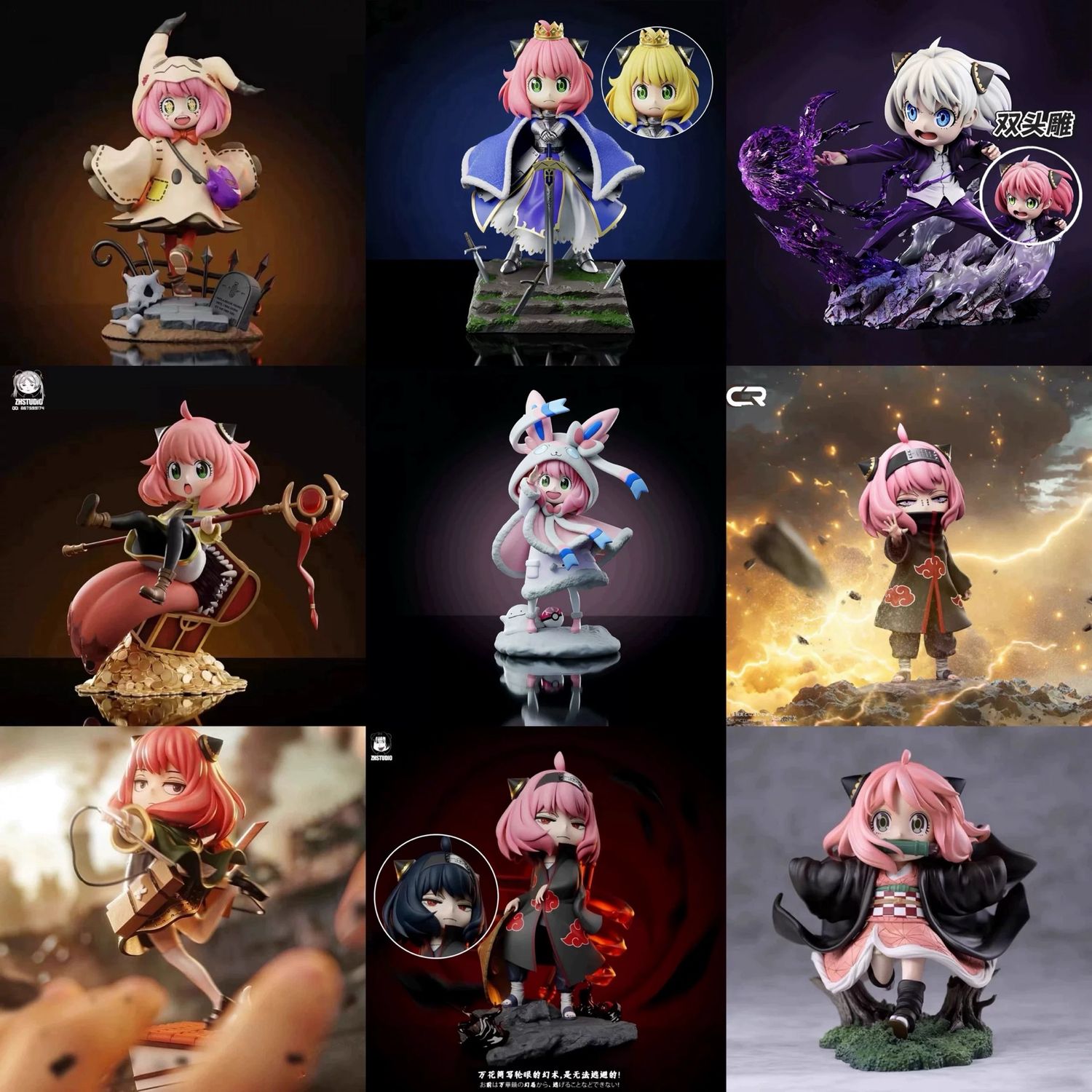SpyxFamily Anya Cosplay Figurine Statues