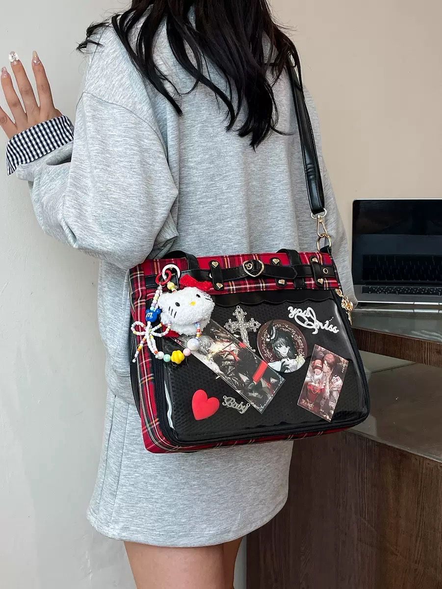JK ITA bag cute student slingbag Shoulder Bag checkered