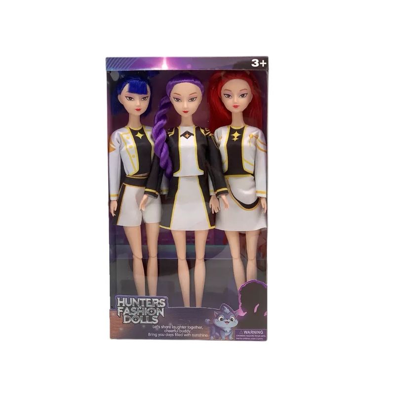 Kpop Demon Hunters Barbie Doll Toy 3in1