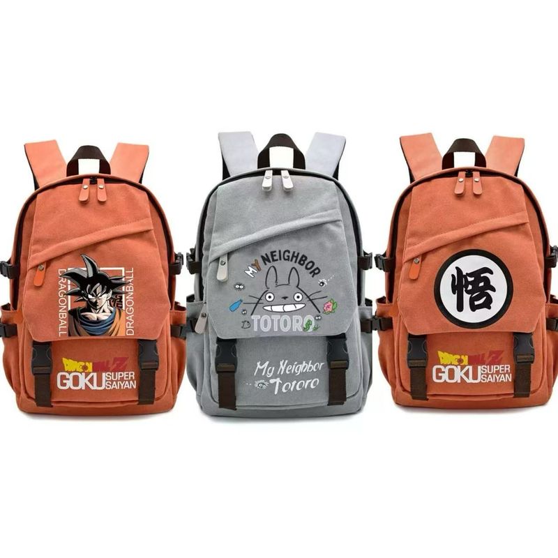 Anime School Bag Backpack Dragon Ball Totoro