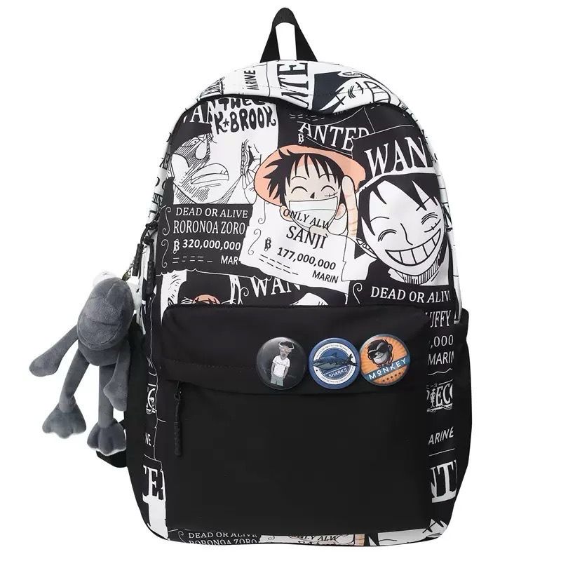 One Piece Luffy Backpack School Bag Back to School