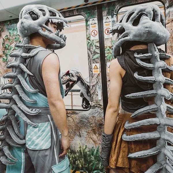 Dinosaur Skeleton Dress Tiktok Cool Gift Adult &amp;Kid size available