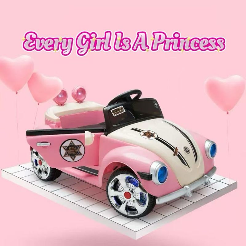 12V Kids' Toy Car Princess Pink Remote control Electric Vehicle
