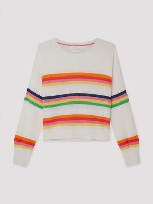 Pop Stripe Crew Sweater