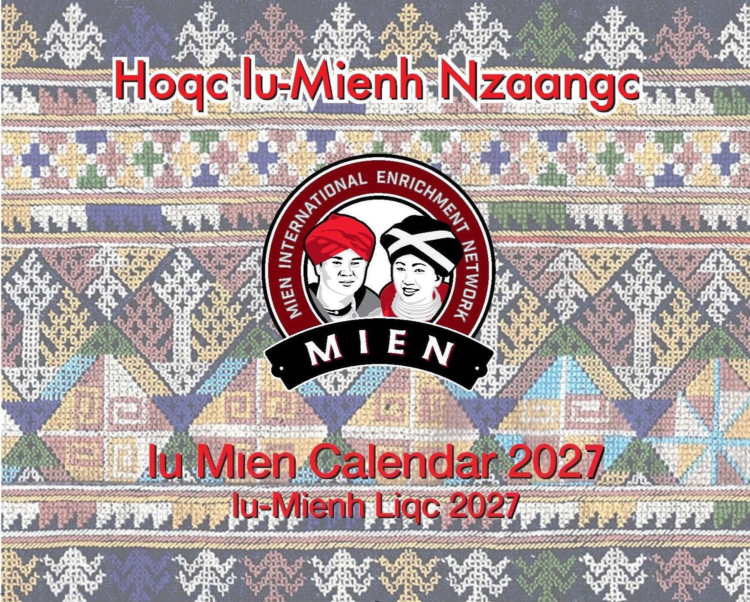 Hoqc Iu-Mienh Zaangc Nyei Liqc (Learn Iu-Mien Language Calendar)