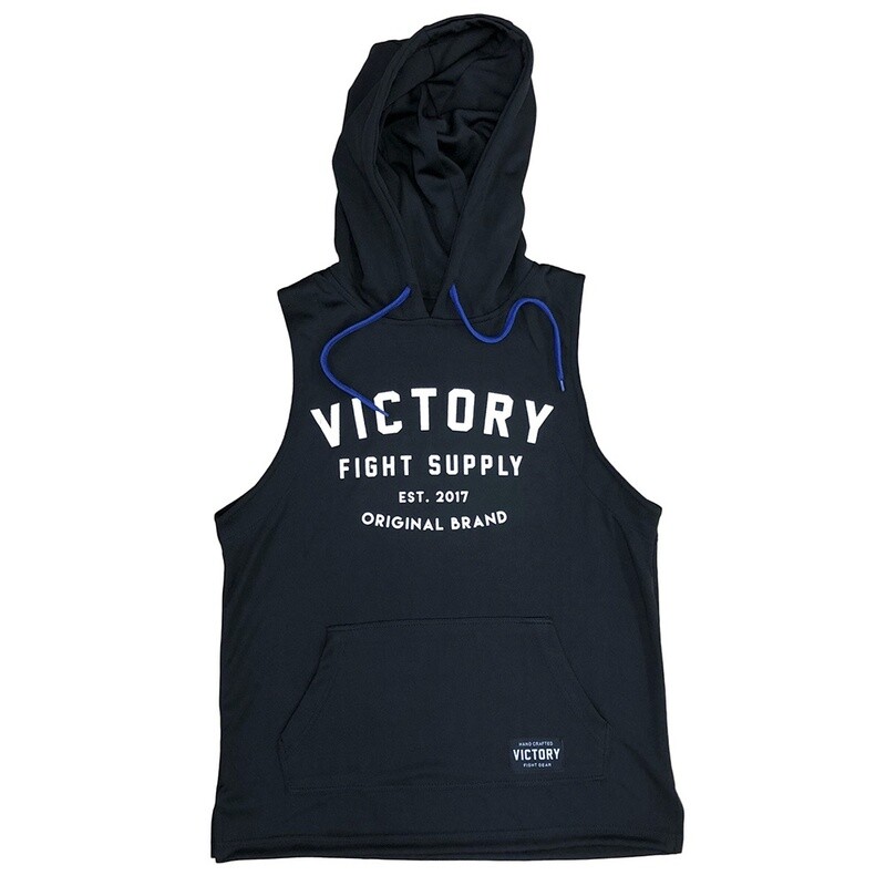 VICTORY SLEEVELESS HOODIE TRAINING ORIGINS BLACK/WHITE/BLUE