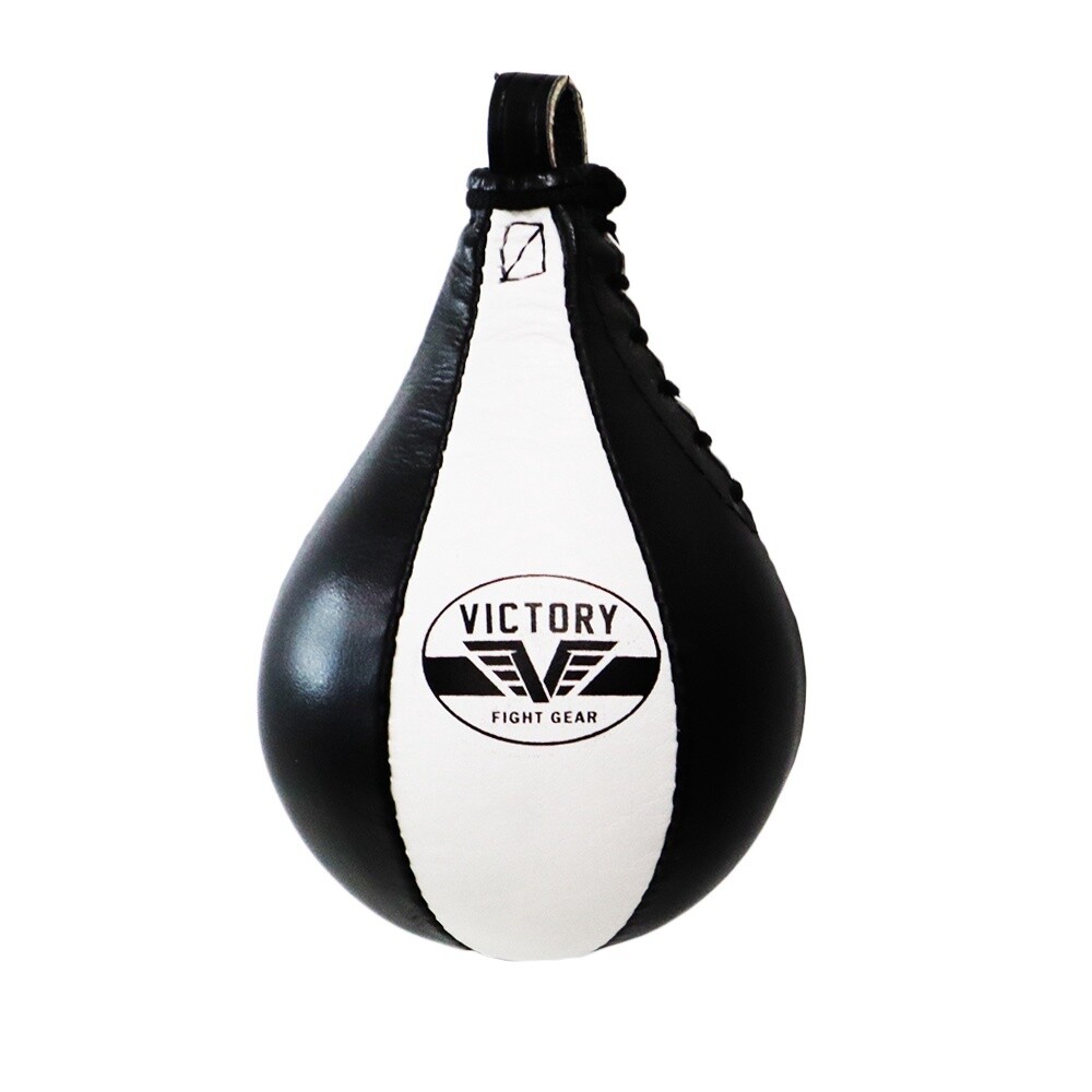 VICTORY SPEED BAG LEATHER 9 INCH BLACK / WHITE