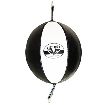 VICTORY DOUBLE END BAG LEATHER  9 INCH BLACK /WHITE $59.99