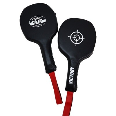 VICTORY PADDLES LEATHER BLACK / WHITE/ RED