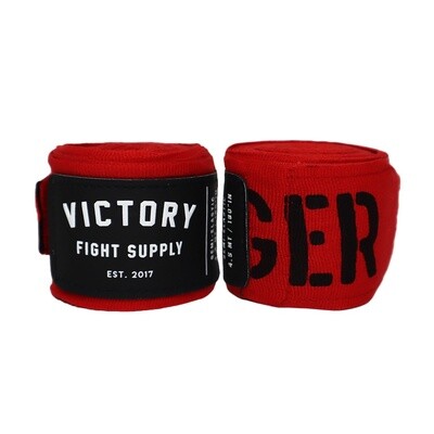 VICTORY HANDWRAPS DANGER SEMI STRETCH 4.5 METER 180&quot; RED
