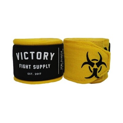 VICTORY HANDWRAPS CAUTION SEMI STRETCH 4.5 METER 180&quot; YELLOW