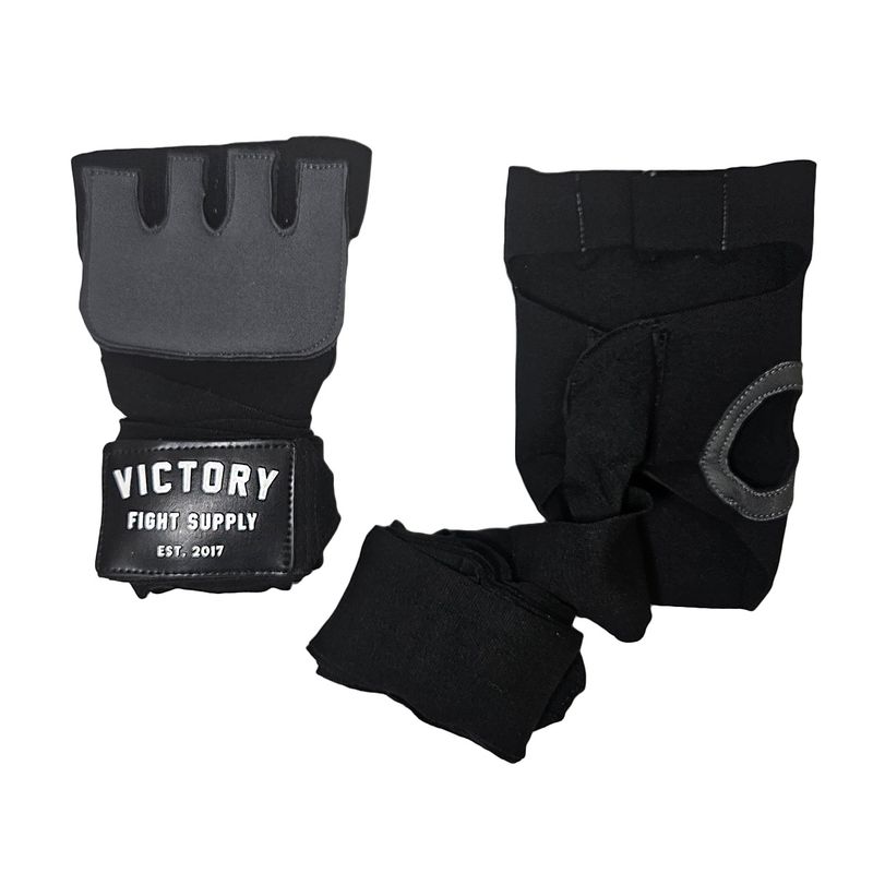 VICTORY HYBRID GEL HANDWRAPS PAIR OS BLACK/GREY