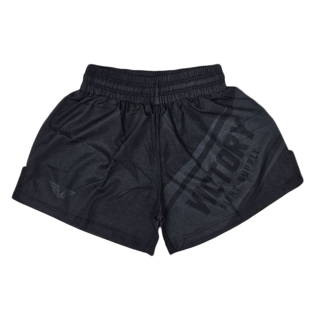 VICTORY FIGHT SHORTS HYBRID V2 IMPACT BLACK
