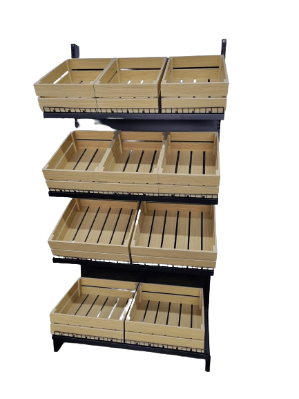 #2108 מידוף 4 קומות + סלסלות